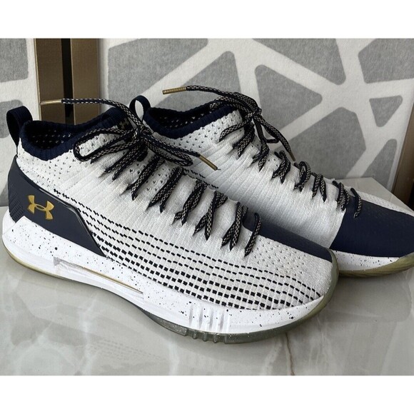 Under Armour Men Sz 10 Heat Seeker Basketball Shoe White Sneakers main image 5
